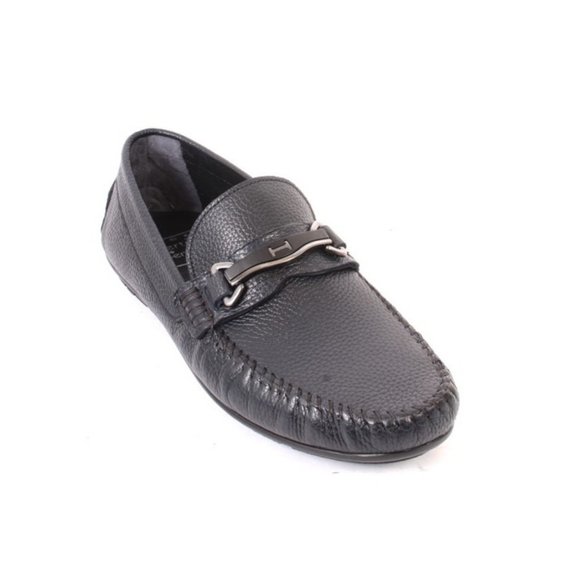 Roberto Serpentini Croc-Embossed Black Leather Loafers | Hardly Worn Once This is not just a shoe It is a statement piece Lorenzo  main image 2